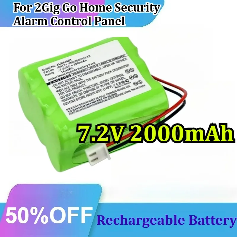 Home Security Battery Replacement - Batería de repuesto recargable para panel