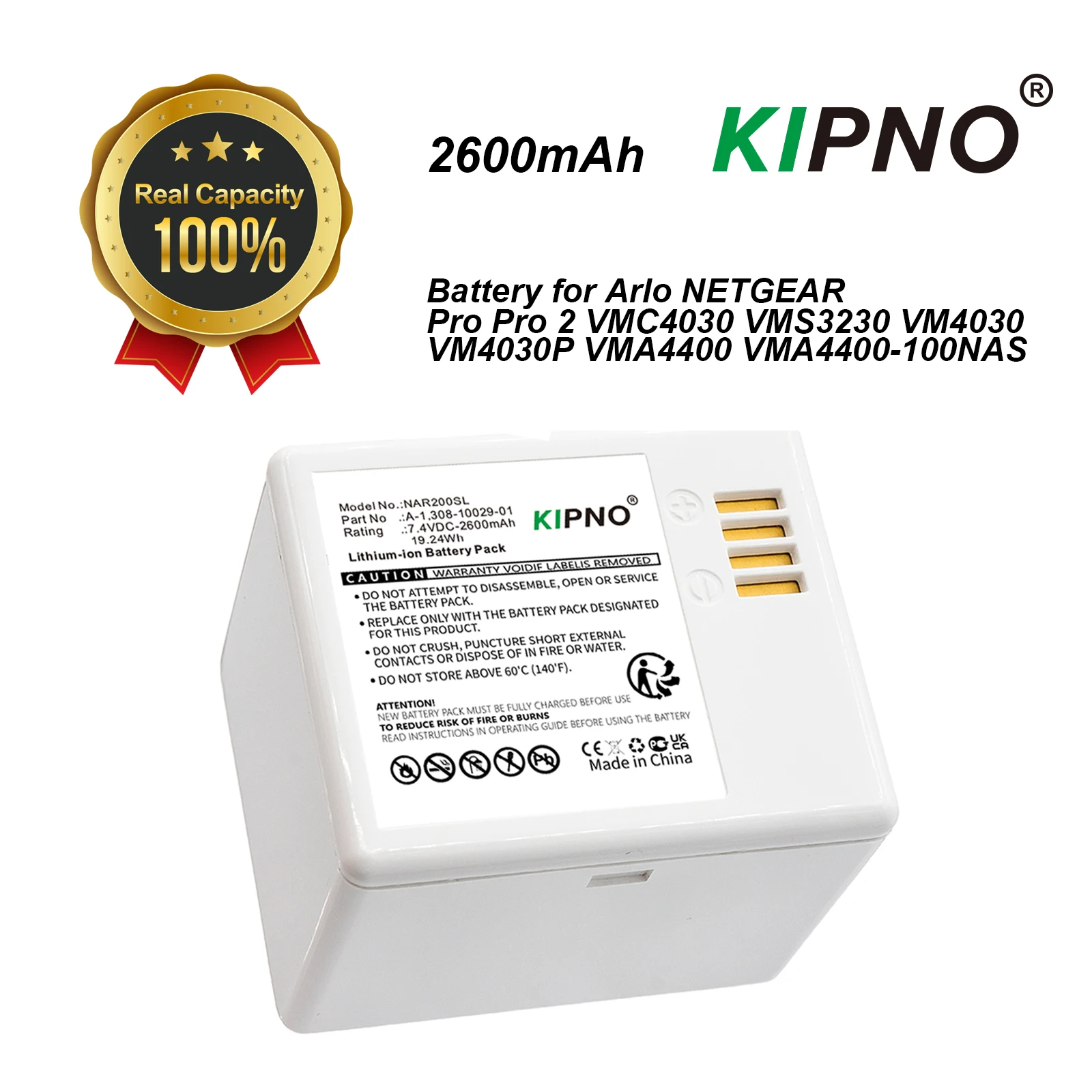 Home Security Battery Replacement - KIPNO batería de repuesto A-1 para