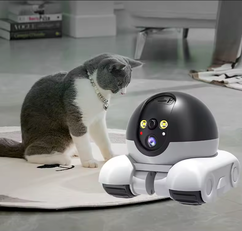 Home Security Robot - Cámara robot inalámbrica doble lente 1080P