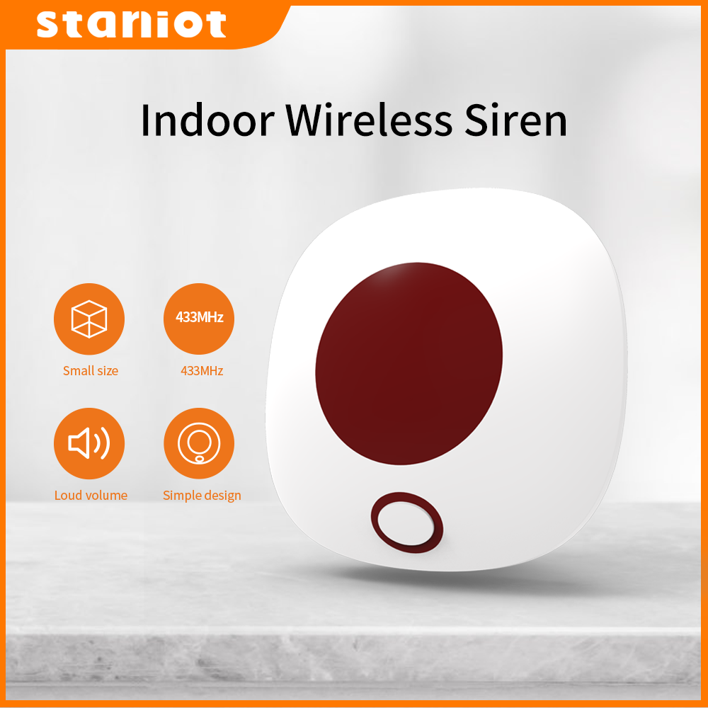 Sim Gsm Alarm - Staniot-sirena inalámbrica para interiores, sistema de