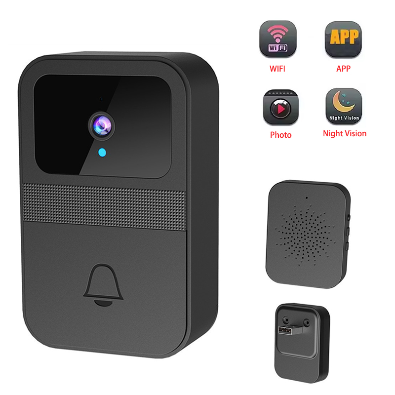 Home Security Front Door Camera - Videoportero WiFi con Cámara, Grabación de