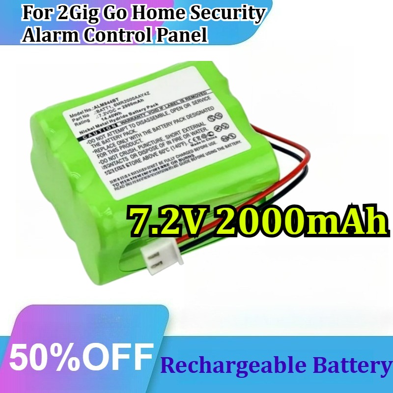 Home Security Battery Replacement - Batería Recargable de Repuesto de Ni-MH