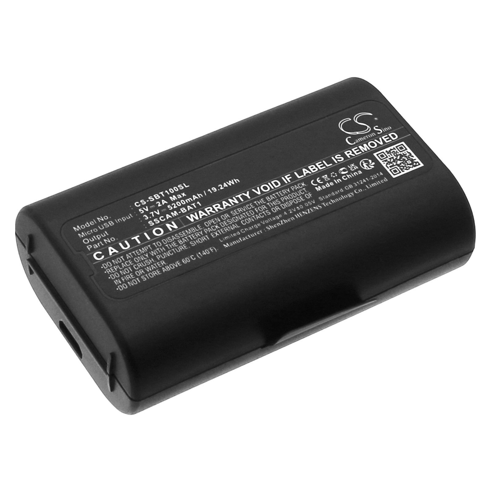 Home Security Battery Replacement - Batería de Repuesto Cameron Sino 3.7V