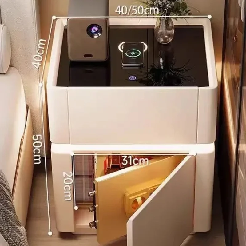 Home Security America - Mesita de Noche Inteligente con Carga