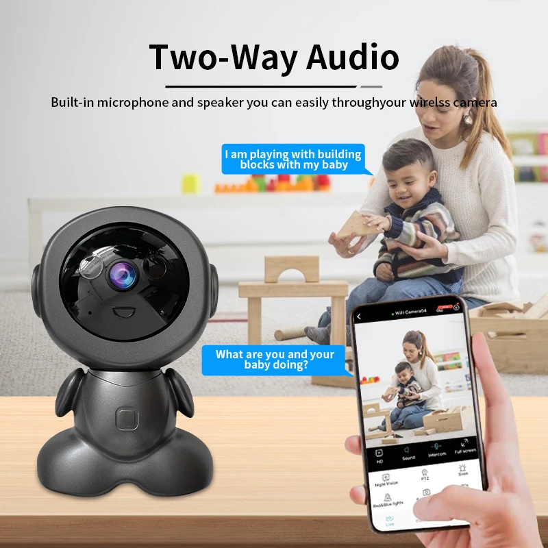 Cámara de Vigilancia WiFi de 8 - Home Security Robots reseña y precio