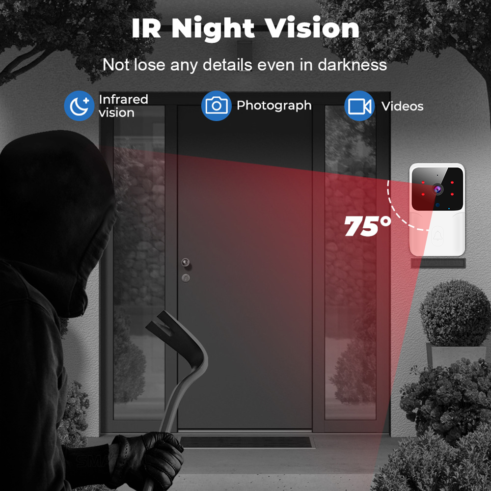 Tuya WiFi Video timbre inalámb - Home Security Front Door Camera reseña y precio