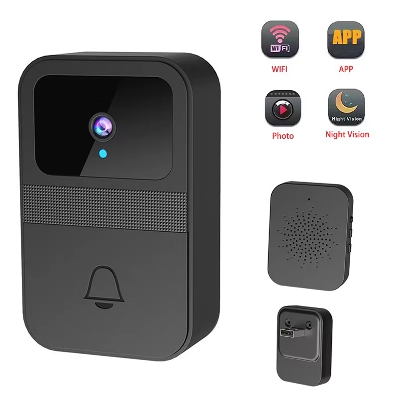 Timbre con cámara para puerta, - Home Security Front Door Camera reseña y precio