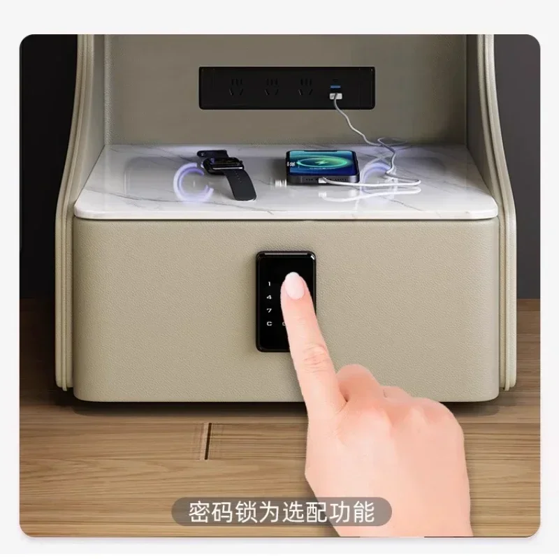 Mesita de Noche Cómoda con Caj - Home Security America reseña y precio