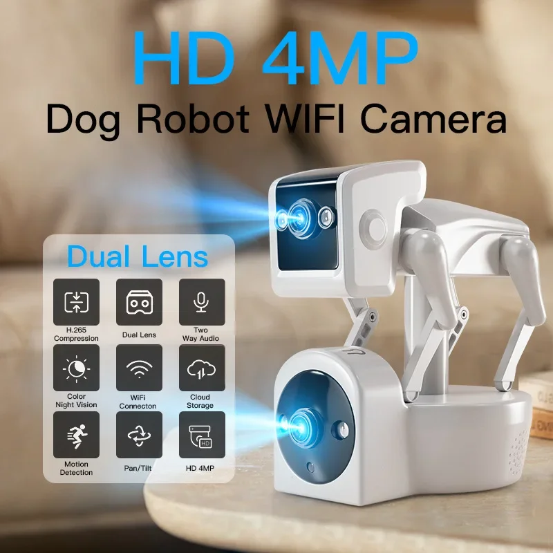Cámara IP de 2MP, Robot inalám - Home Security Robots reseña y precio