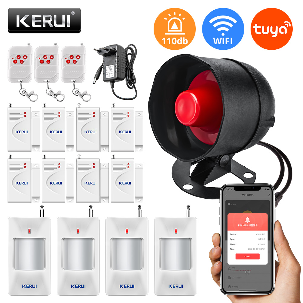 KERUI-sistema de alarma de seg - Sim Gsm Alarm reseña y precio