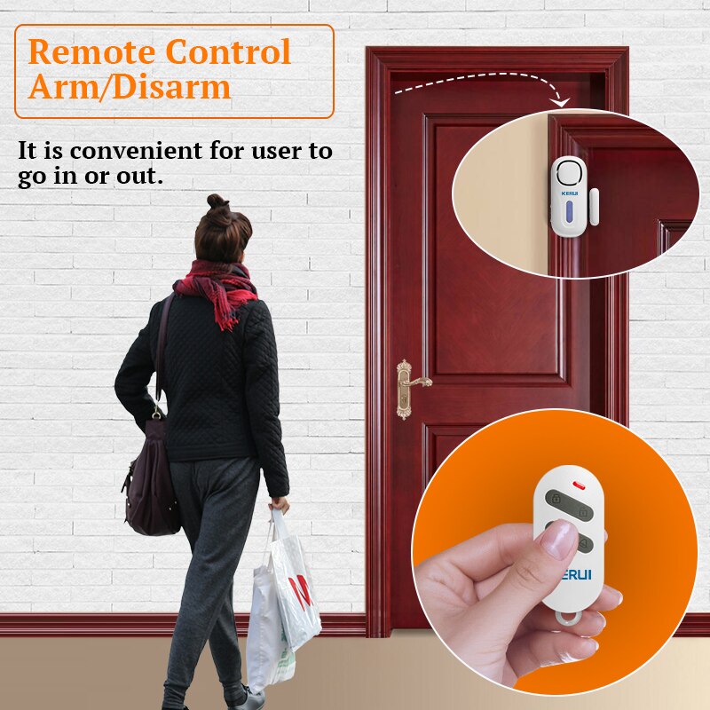 KERUI 120DB inalámbrico puerta - Sim Gsm Alarm reseña y precio
